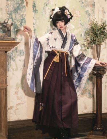 一部即納 スカート プリーツ 卒業式 和ロリ 袴 巫女さん 秋冬 ロング