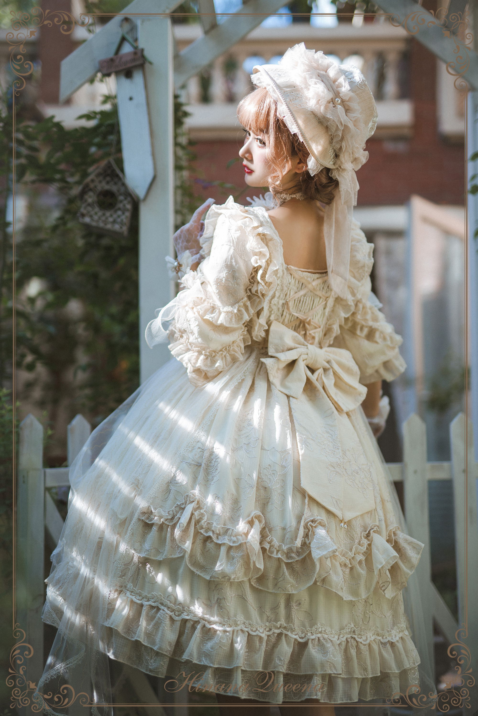 パニエ ヴィンテージ ロリィタ ホワイト アイボリー ボリューム ロココ ドレス1枚で完結できるボリュームです