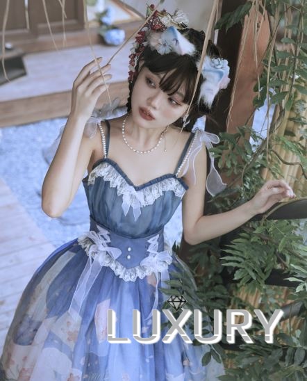 キャミ＋スカート Lo－cyan lolita 春夏 和ロリ 2点セット